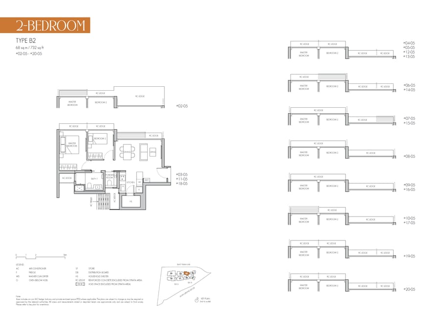 Floor plan B2 — 2 Bedroom