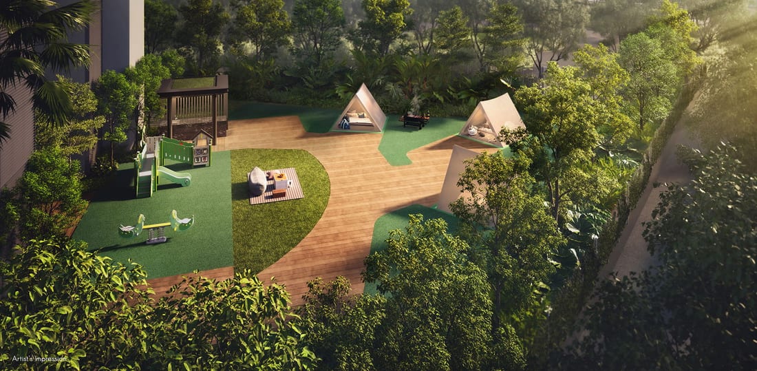 8@BT — The Camping Ground and BBQ pavilion, artist's impression