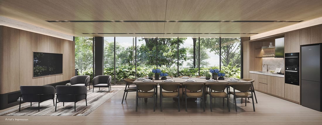 8@BT — The Living Room clubhouse lounge, artist's impression