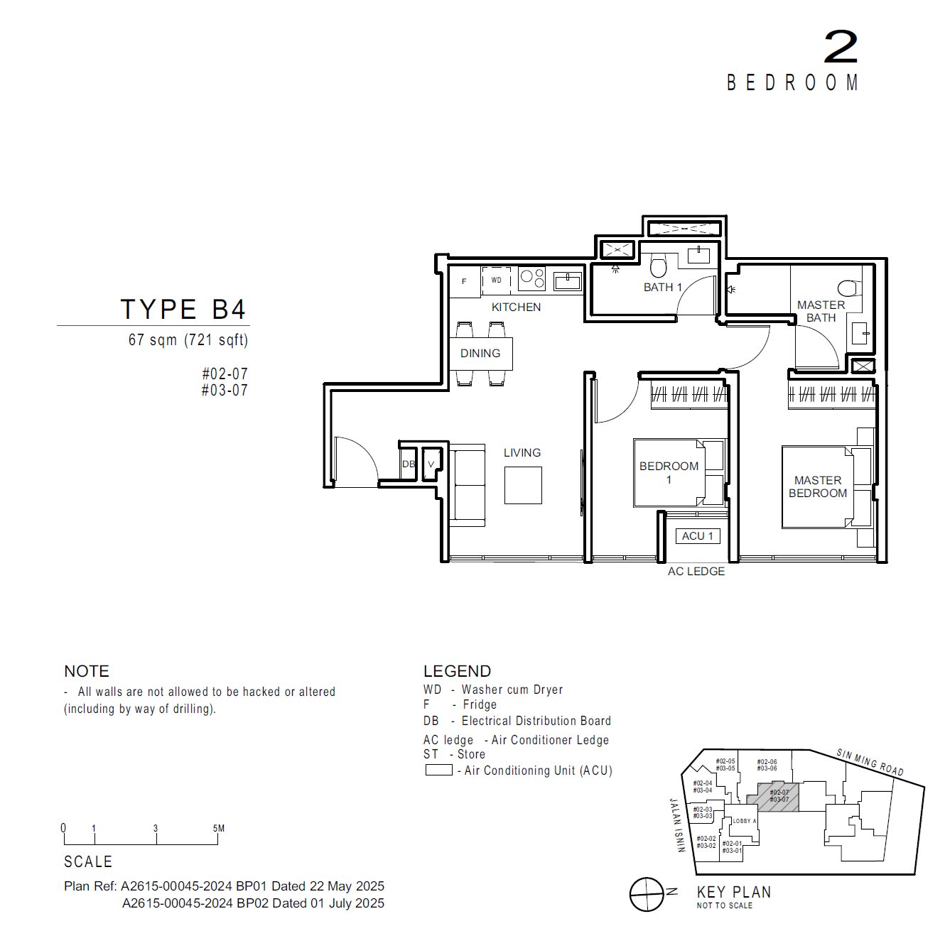 Floor plan B4 — 2 Bedroom