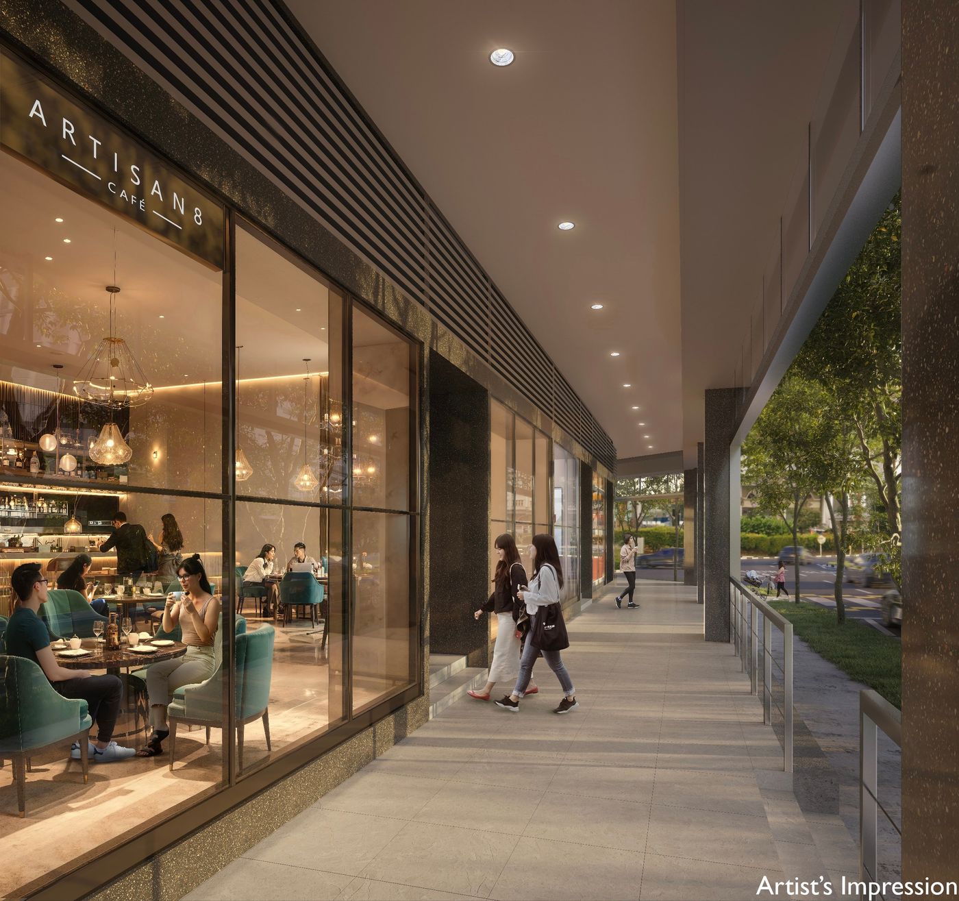 Artisan 8 — commercial corridor