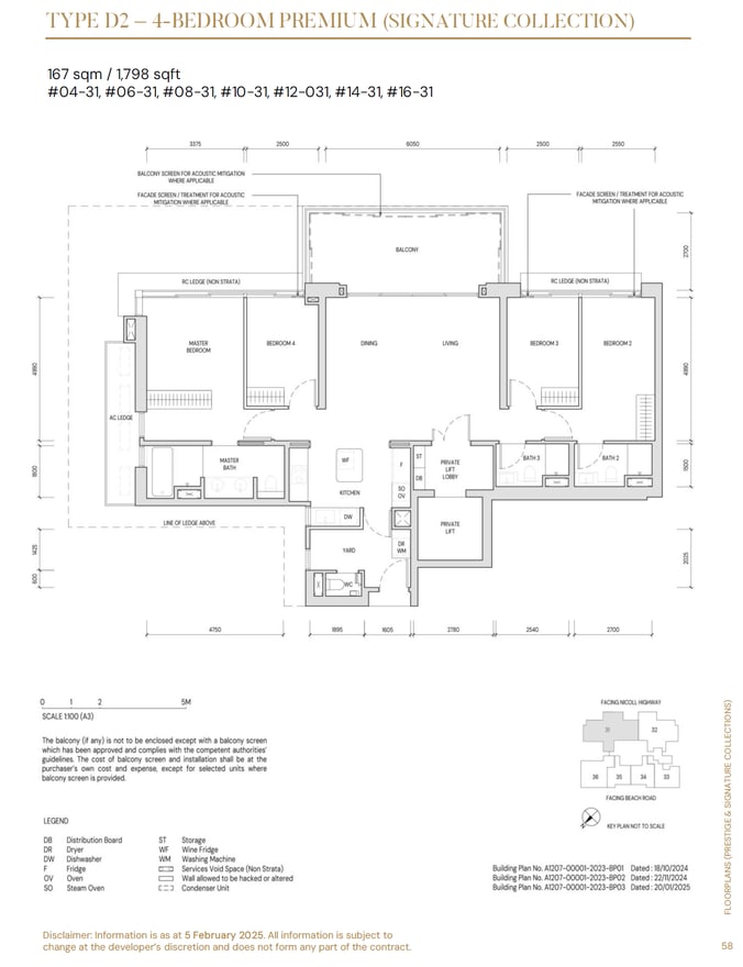 Floor plan D2 — 4 Bedroom Premium