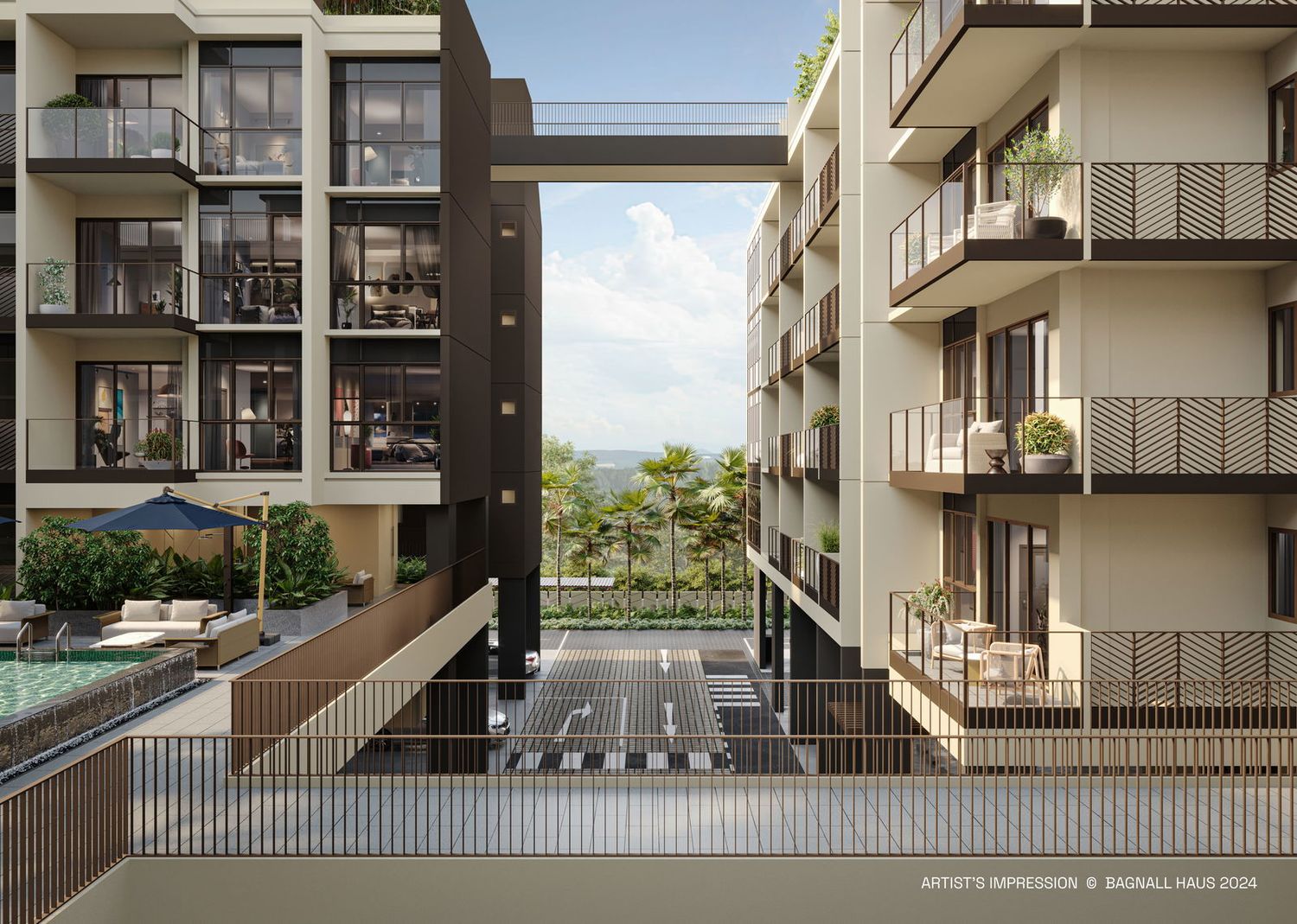 Bagnall Haus — Courtyard Crossing, artist's impression