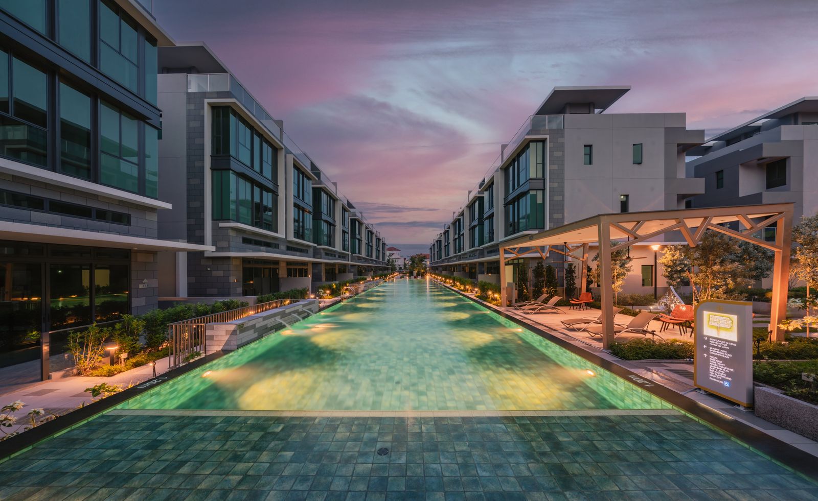 Belgravia Ace — pool at night