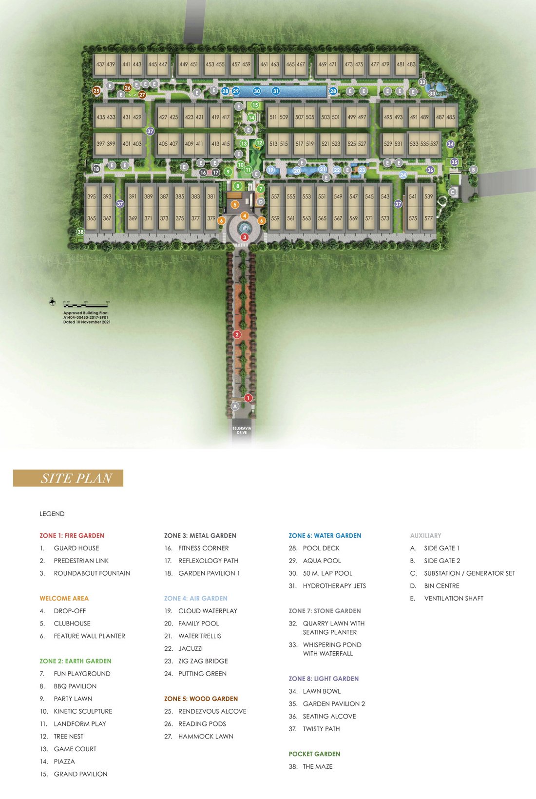 Belgravia Ace — site plan