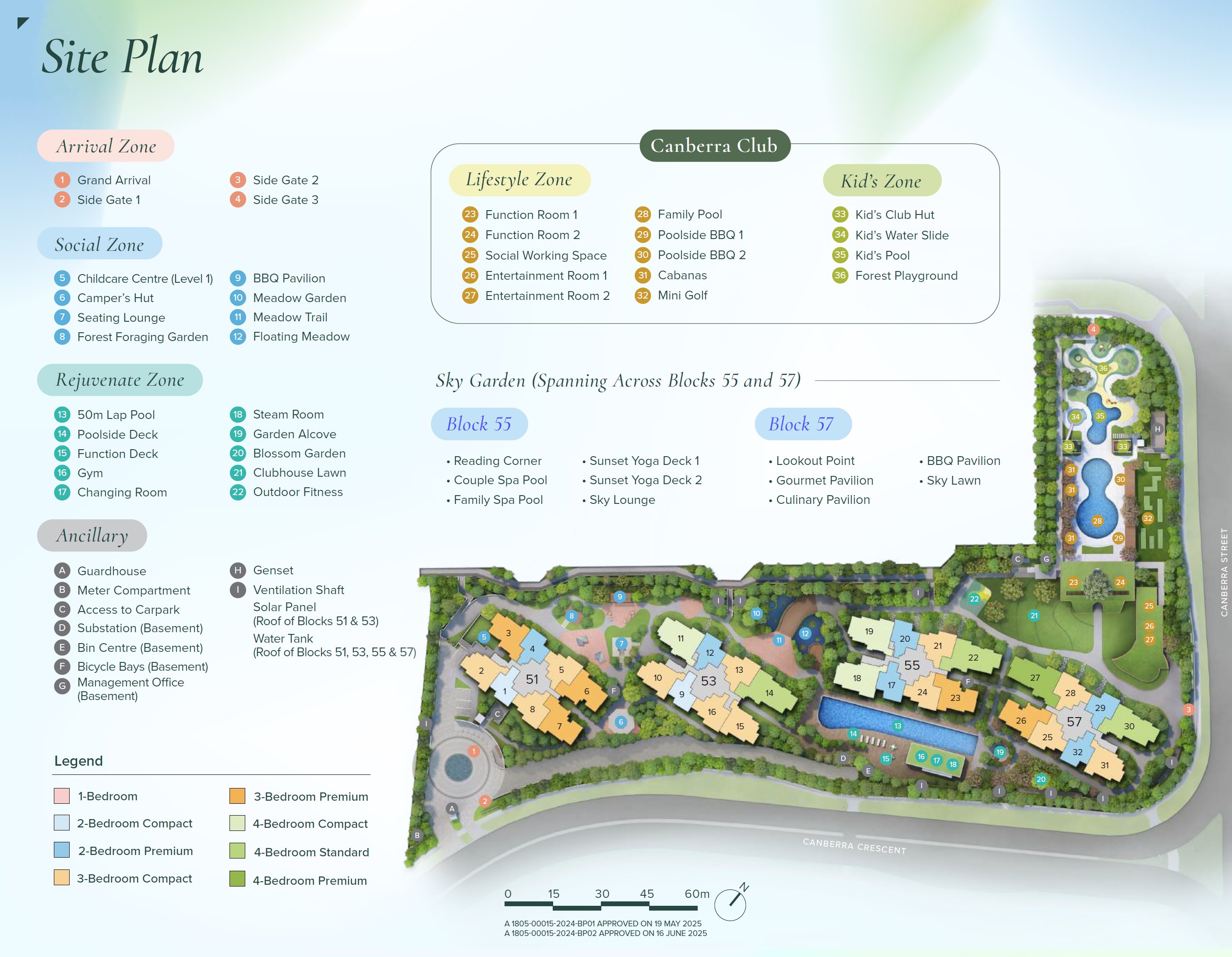 Canberra Crescent Residences — site plan