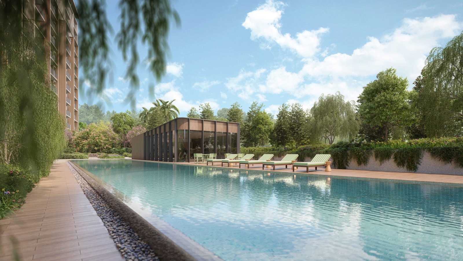Canberra Crescent Residences — artist's impression of the lap pool and gym
