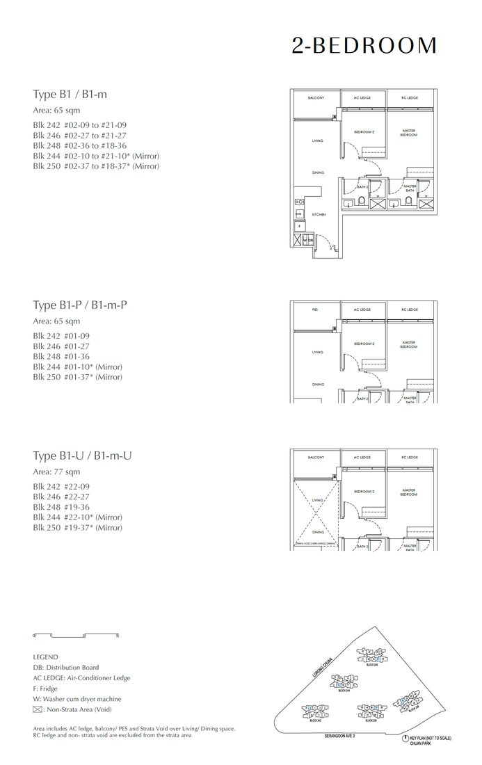 Floor plan B1 — 2 Bedroom