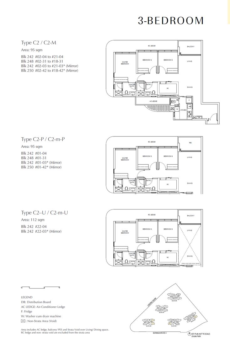 Floor plan C2 — 3 Bedroom