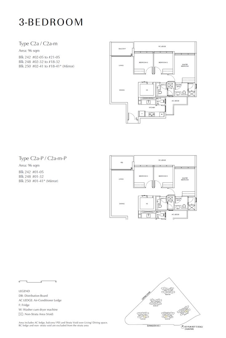 Floor plan C2a — 3 Bedroom