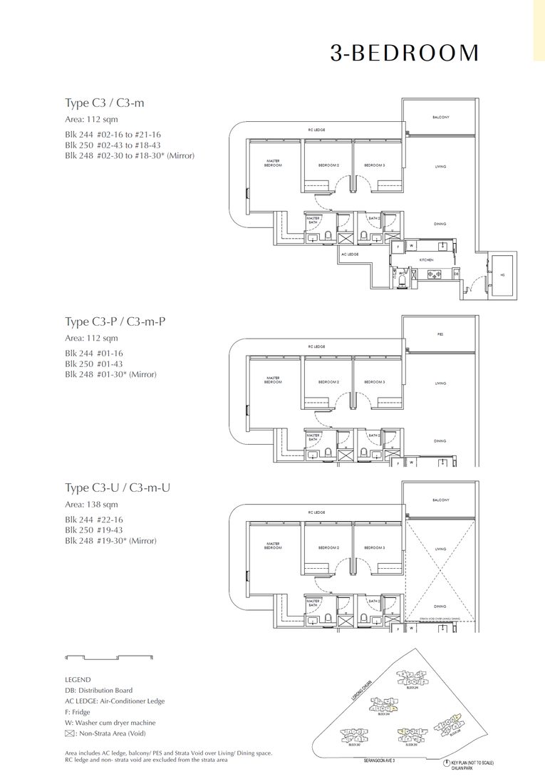 Floor plan C3 — 3 Bedroom