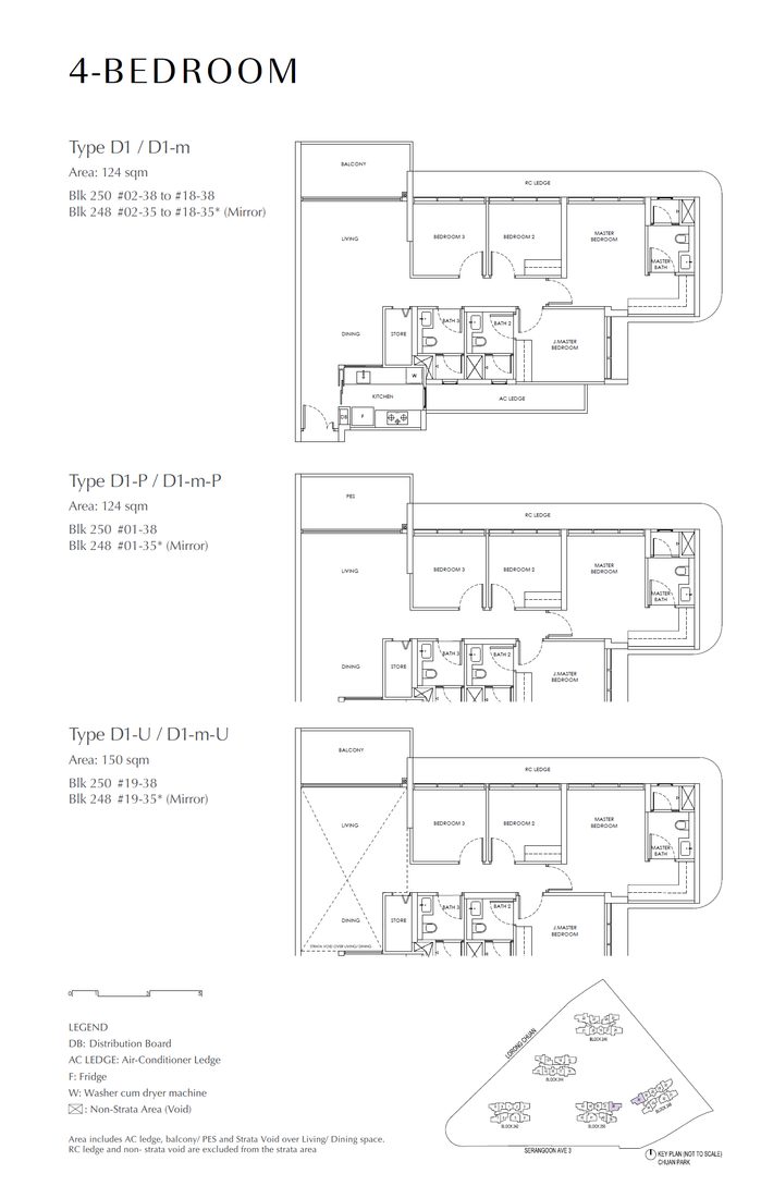 Floor plan D1 — 4 Bedroom
