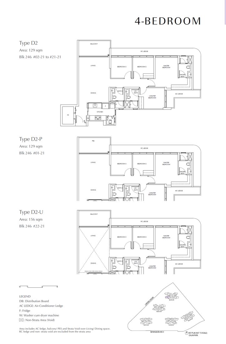 Floor plan D2 — 4 Bedroom