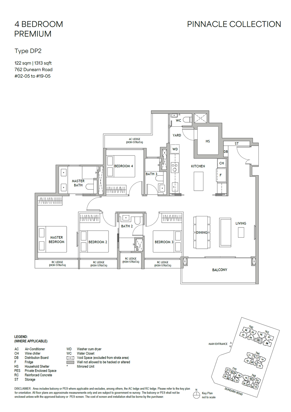 Floor plan DP2 — 4 Bedroom Premium