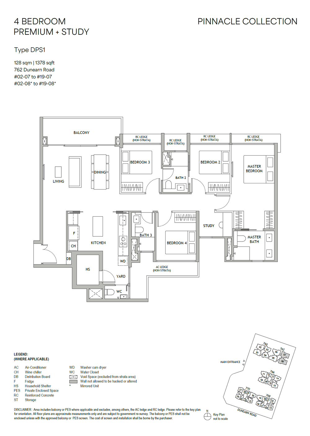 Floor plan DPS1 — 4 Bedroom Premium + Study