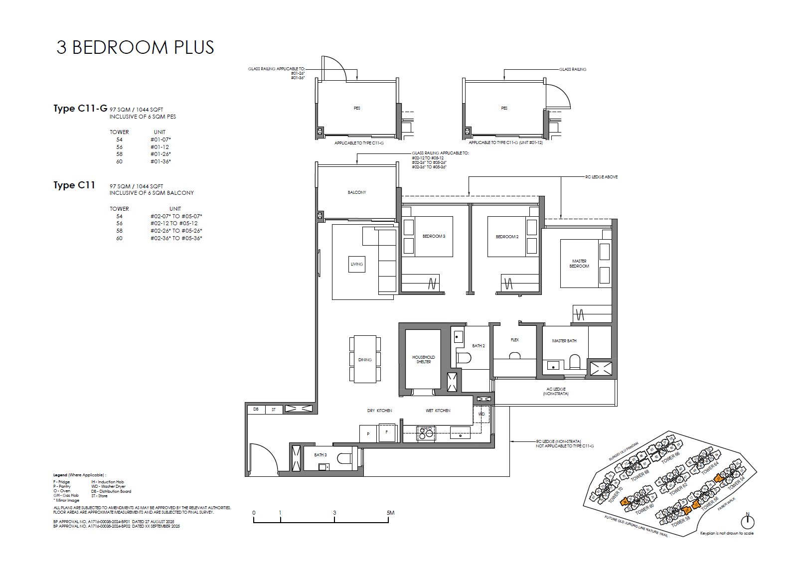 Floor plan C11 — 3 Bedroom (Plus)