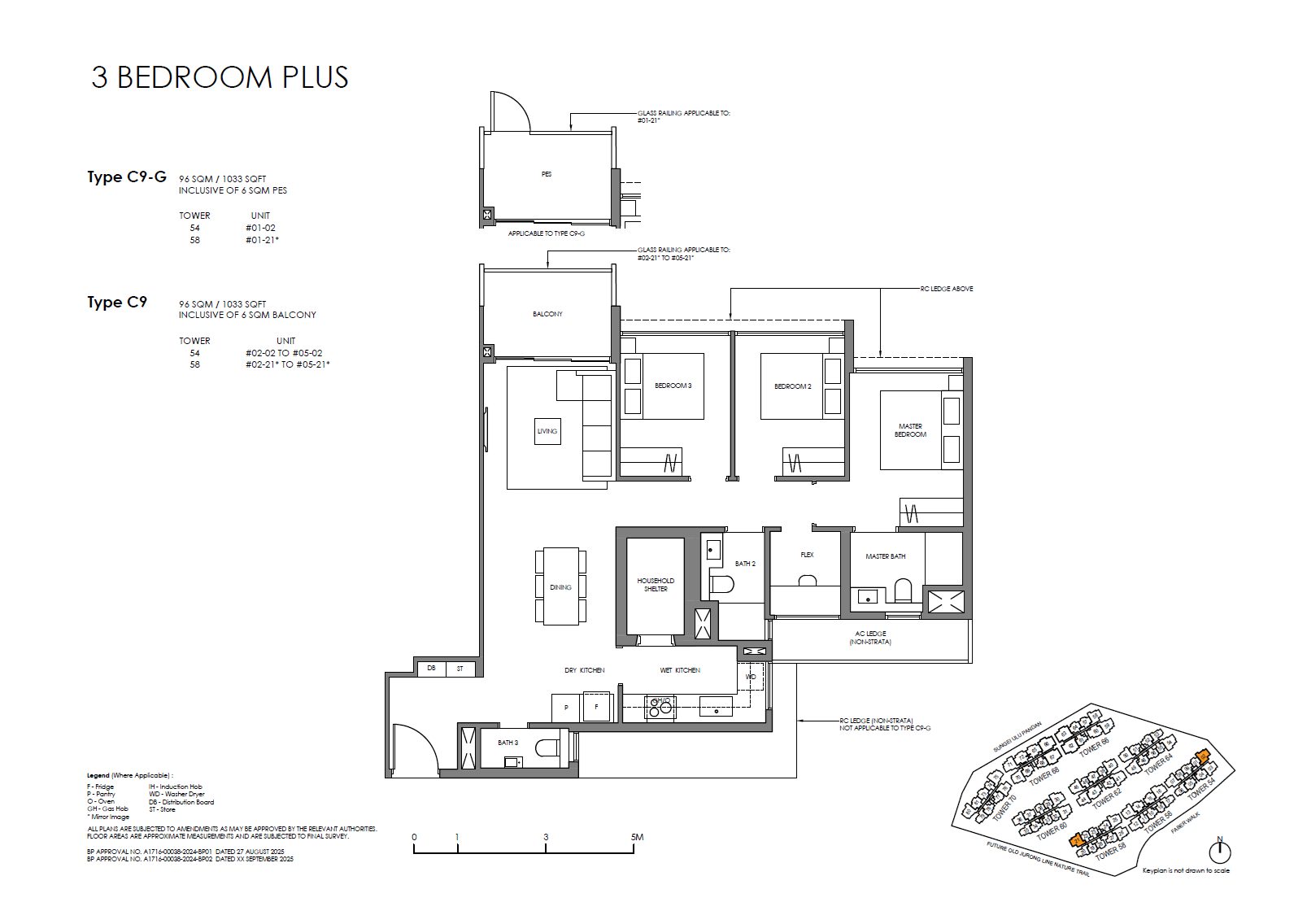 Floor plan C9 — 3 Bedroom (Plus)