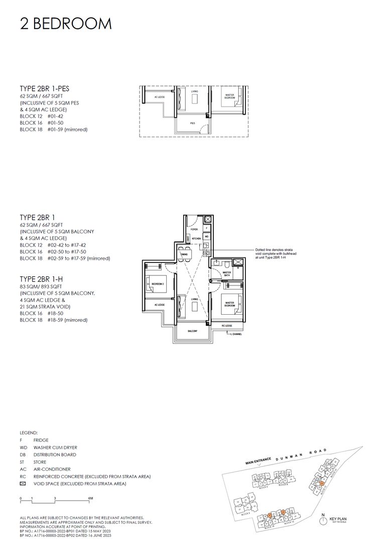 Floor plan 2BR 1 — 2 Bedroom (Luxury)