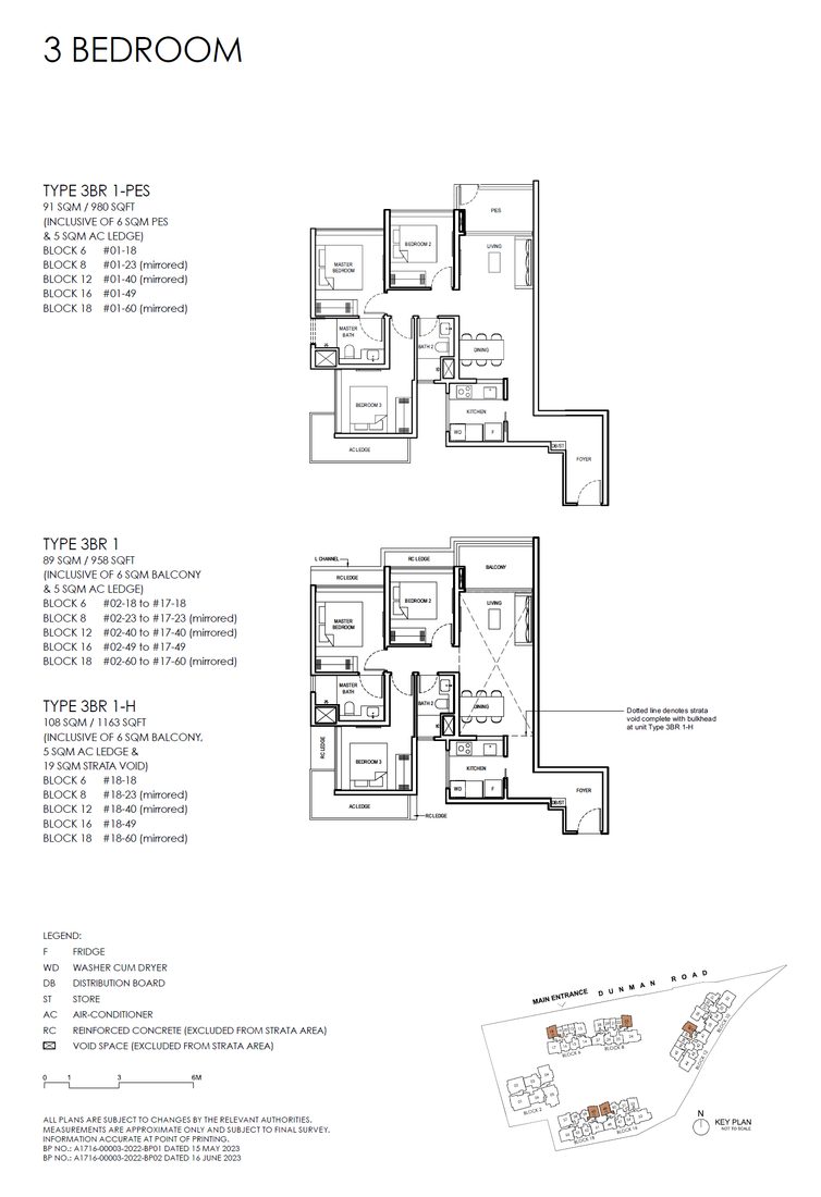 Floor plan 3BR 1 — 3 Bedroom (Luxury)