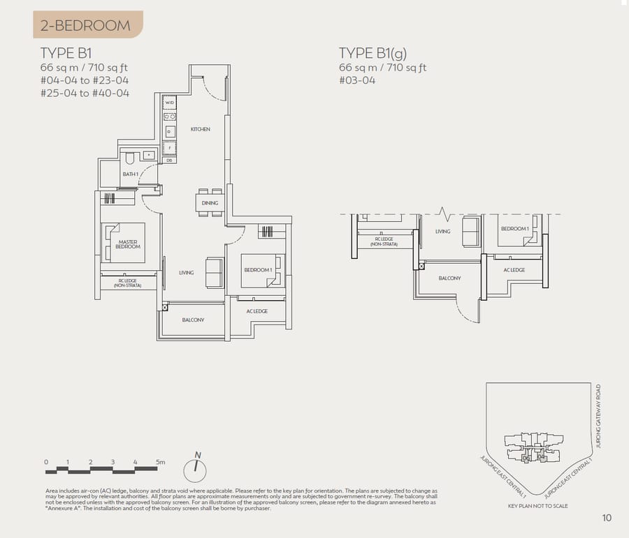 Floor plan B1 — 2 Bedroom, Jden 聚鼎
