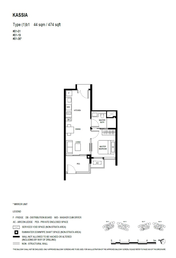 Floor plan (1)b1 — 1 Bedroom