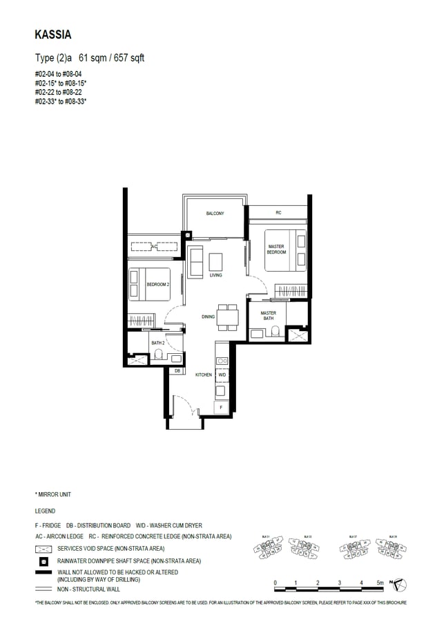 Floor plan (2)a — 2 Bedroom
