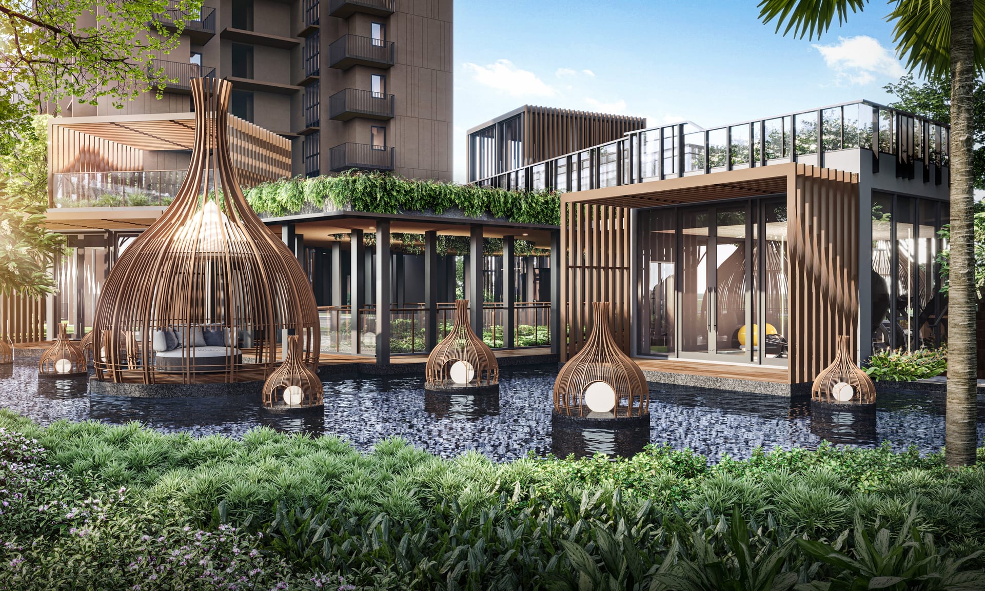 Kassia — artist's impression of the garden estate