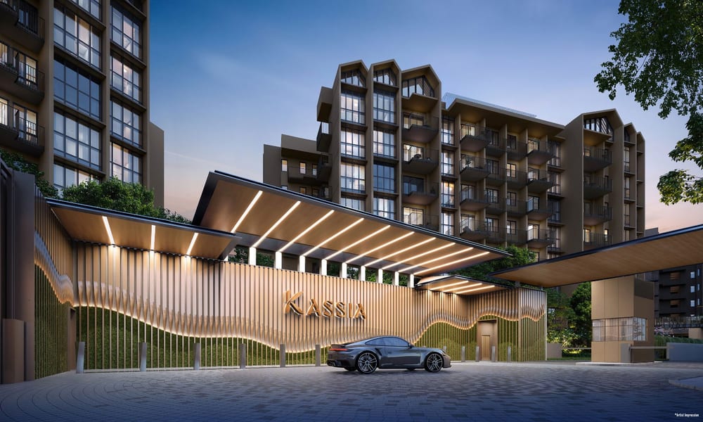 Kassia — artist's impression of the clubhouse grounds