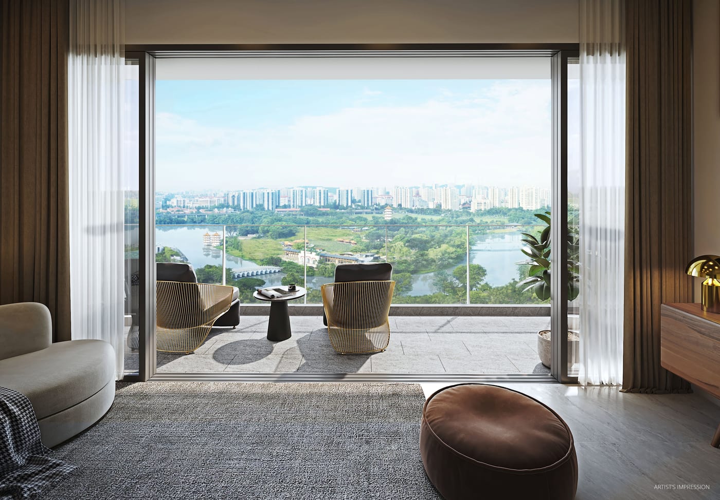 The LakeGarden Residences — balcony views, artist's impression