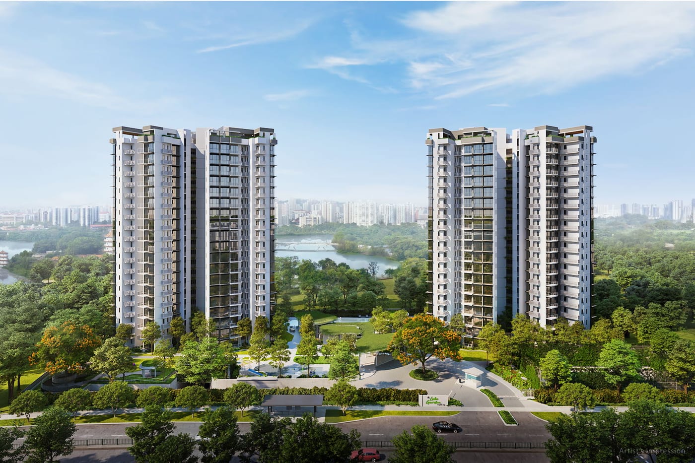 The LakeGarden Residences — Aerial view