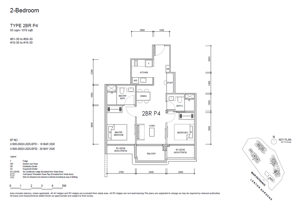 Floor plan 2BR P4 — 2 BEDROOM PREMIUM