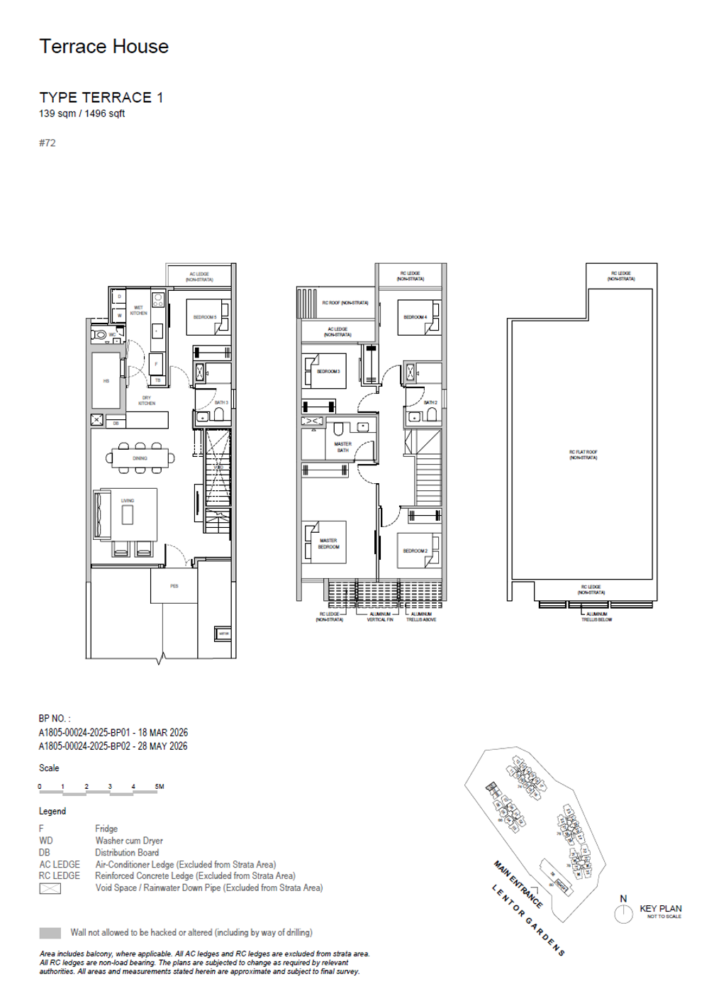 Floor plan TERRACE 1 — Strata Terrace House