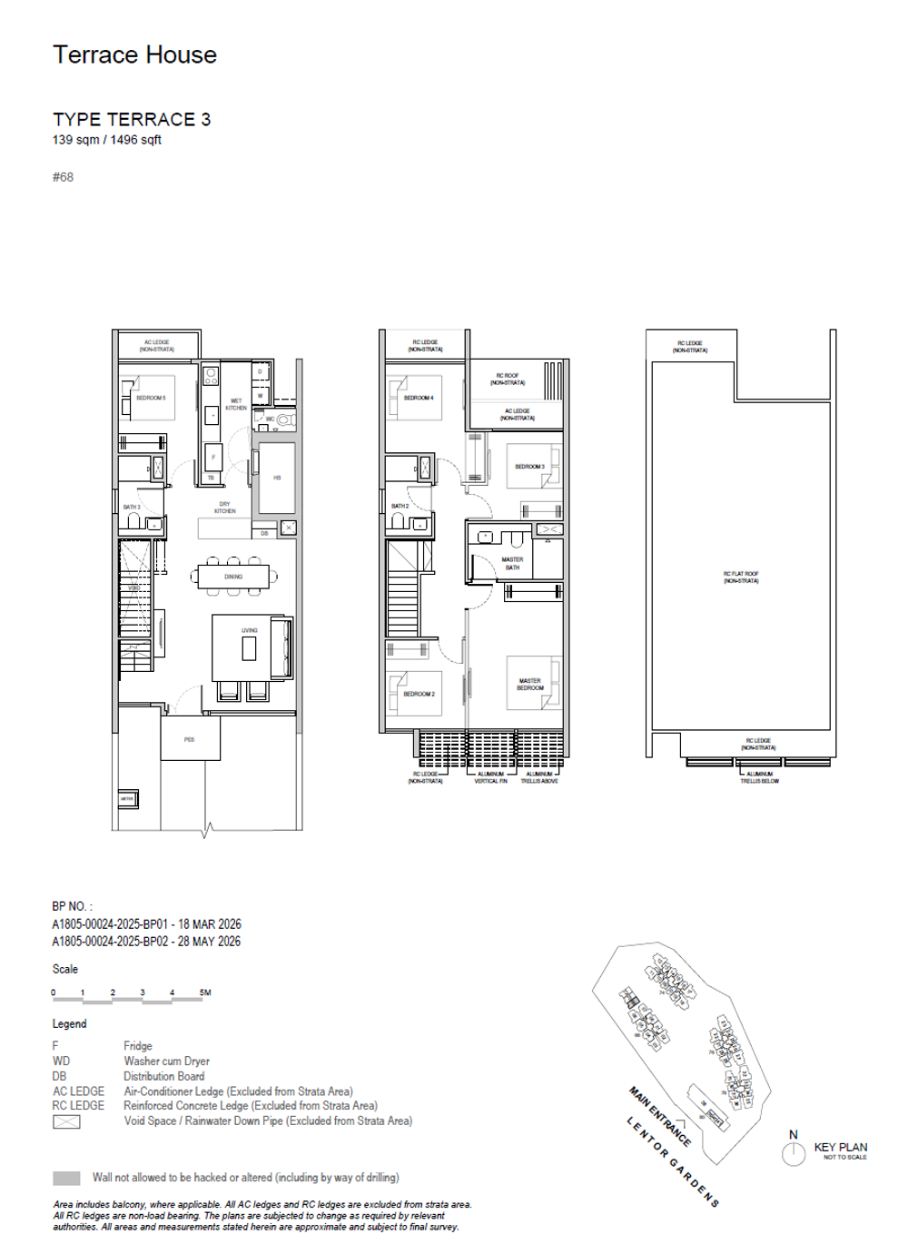 Floor plan TERRACE 3 — Strata Terrace House