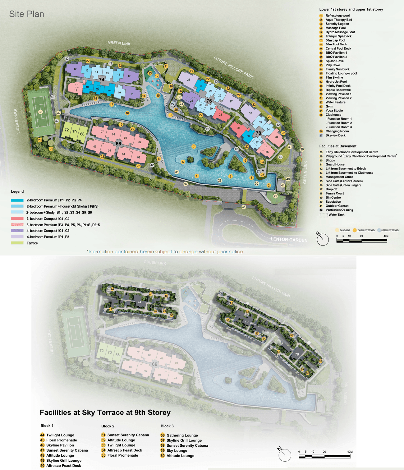 Lentor Gardens Residences — site plan