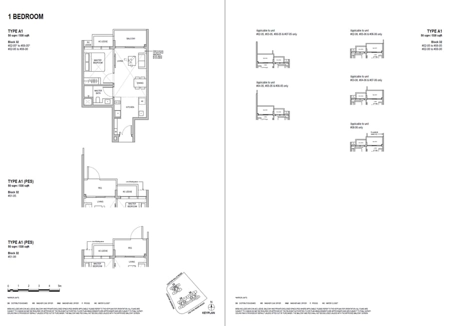 Floor plan A1 — 1 Bedroom