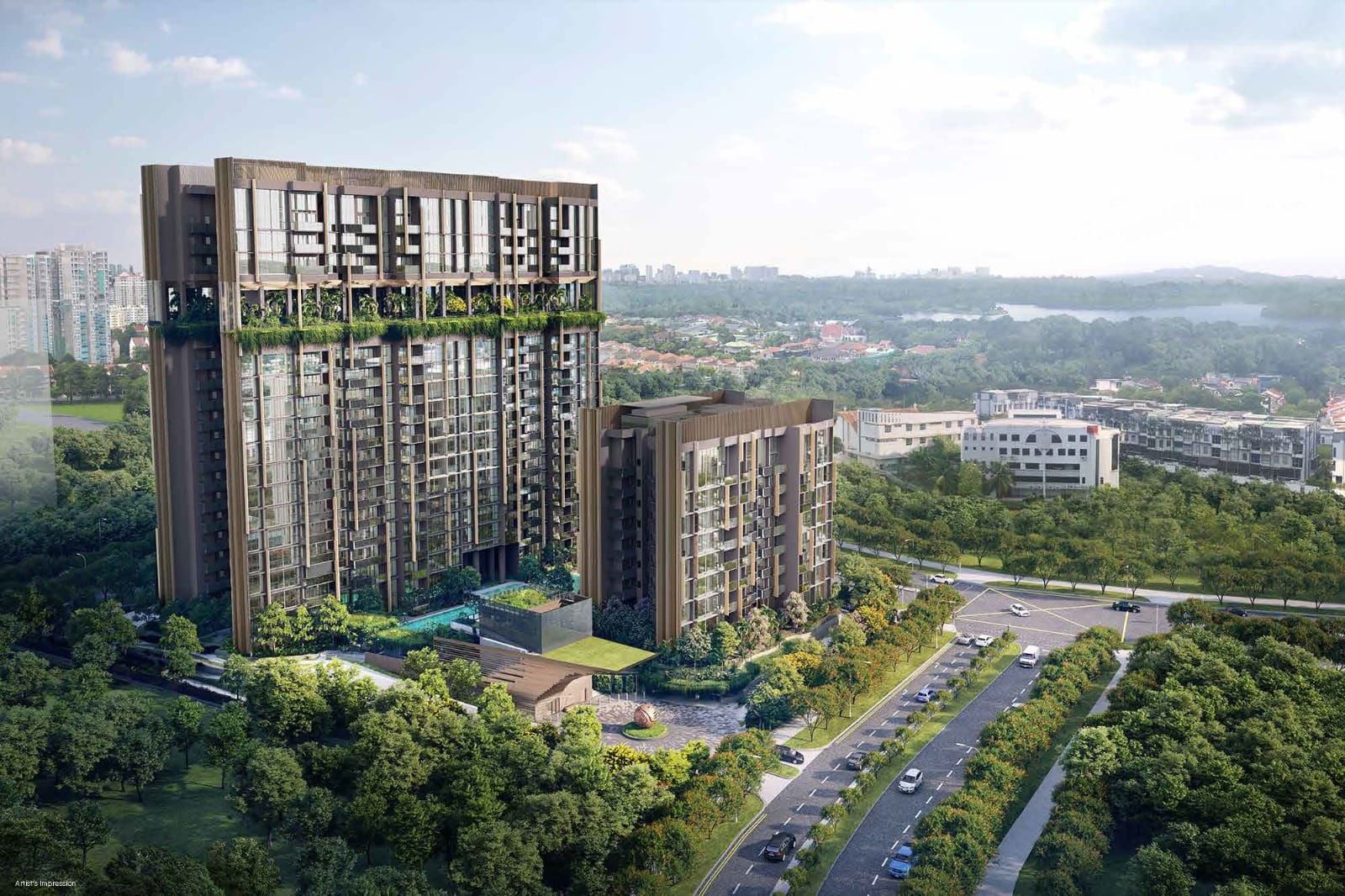 Lentoria — artist's impression of the Lentor Hills estate