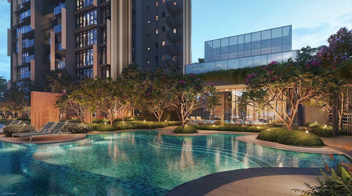 Lentoria — The Oasis 50-metre lap pool, artist's impression