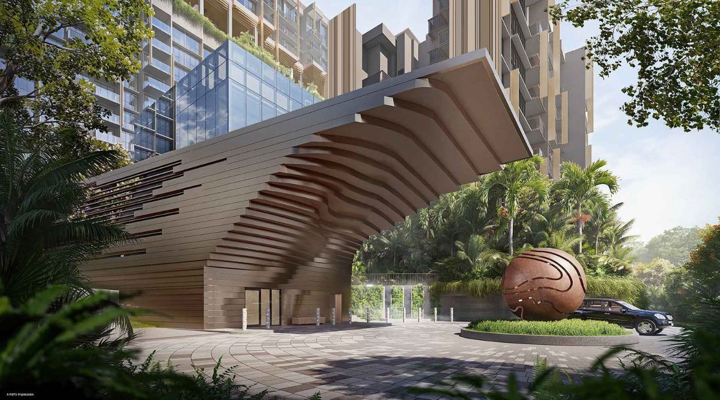 Lentoria — front perspective of the development
