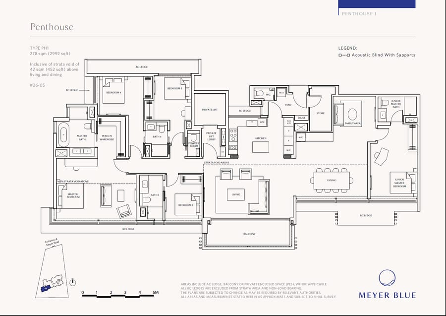 Floor plan PH1 — Penthouse