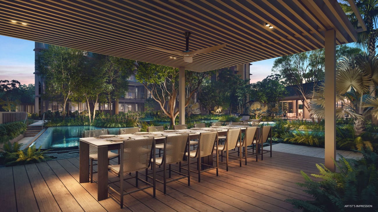 Meyer Blue — Dining Pavilion, artist's impression
