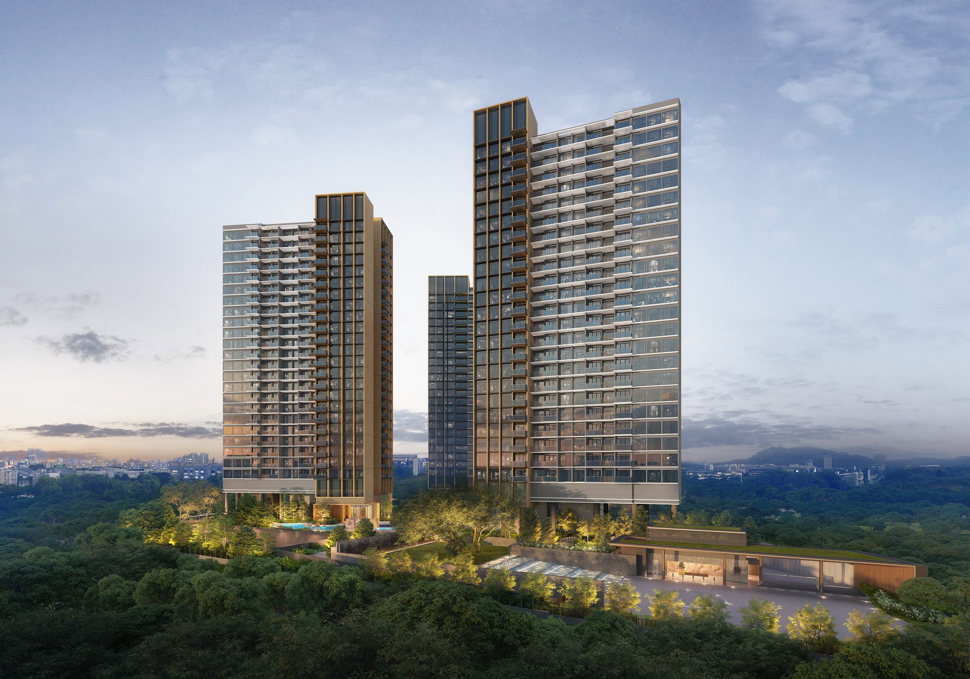 Nava Grove — aerial artist's impression of the Pine Grove site
