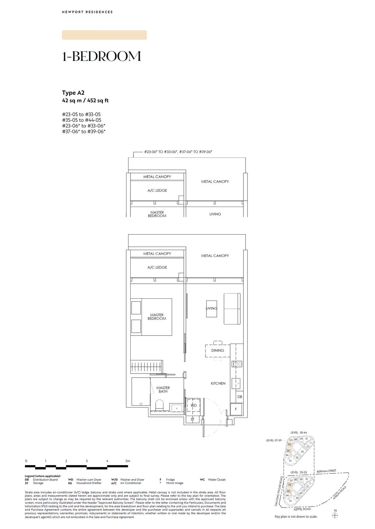 Floor plan A2 — 1 Bedroom