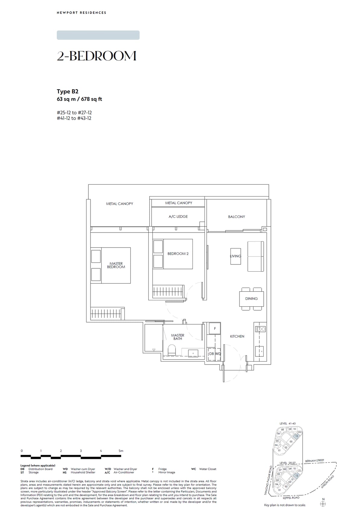 Floor plan B2 — 2 Bedroom