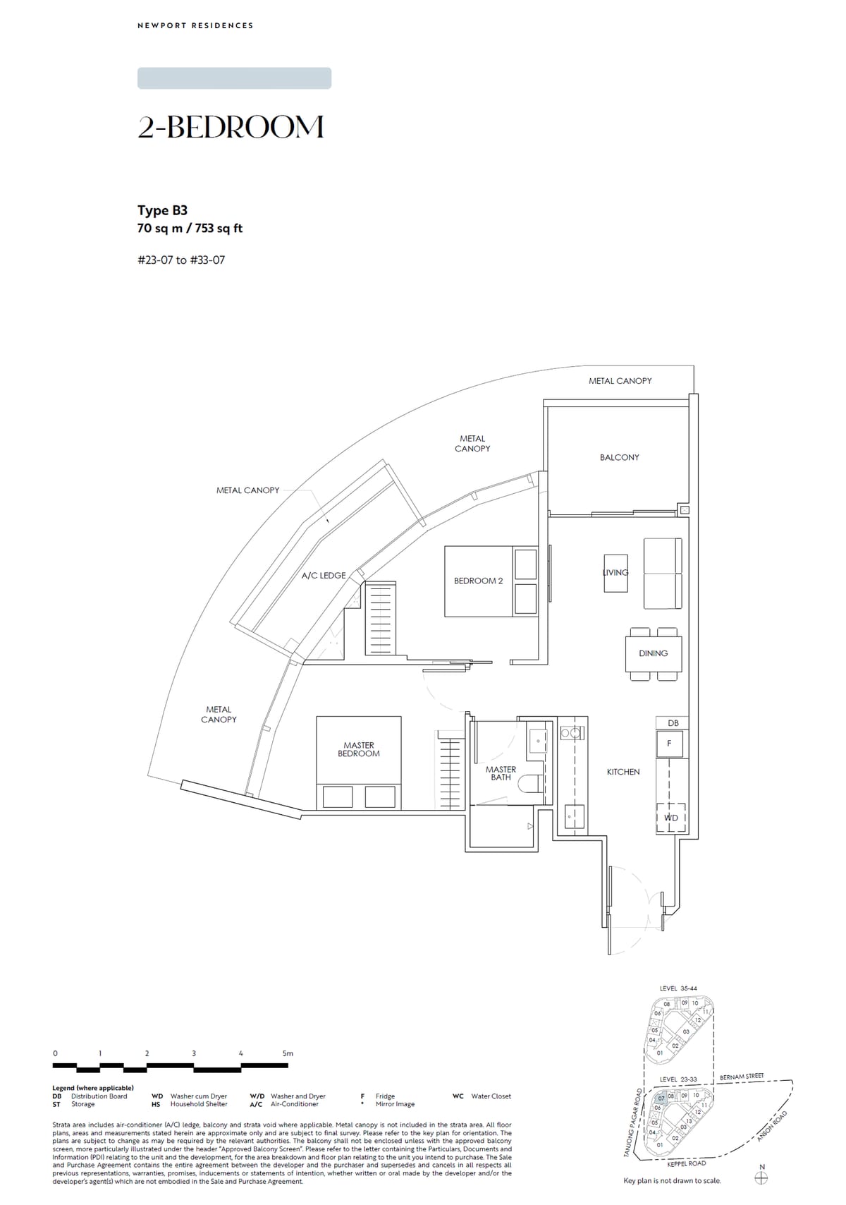 Floor plan B3 — 2 Bedroom