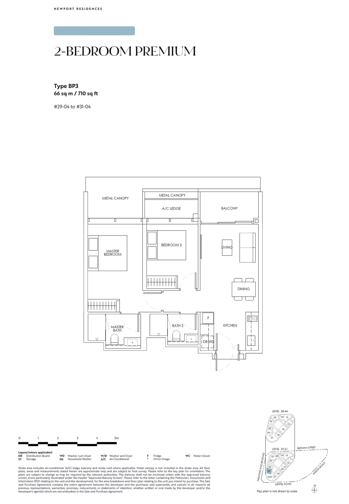 Floor plan BP3 — 2 Bedroom Premium