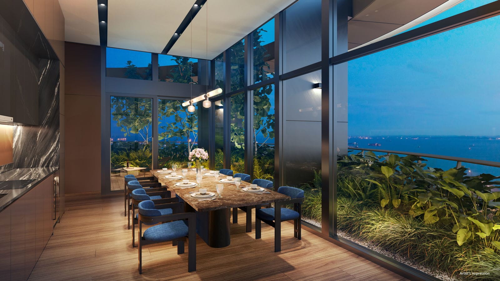 Newport Residences — vista gourmet render