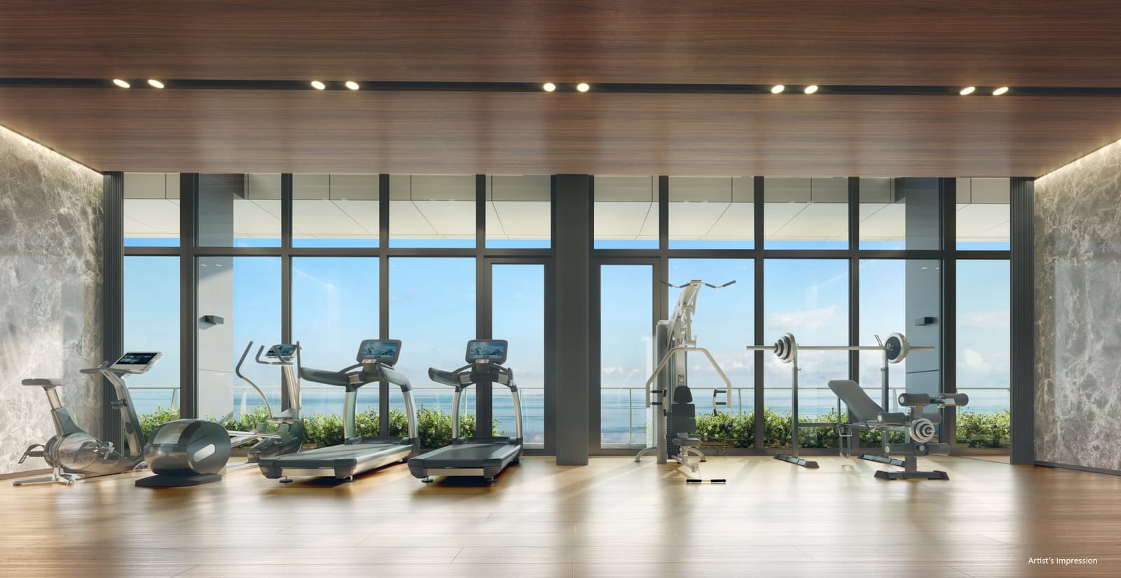 Newport Residences — gym render