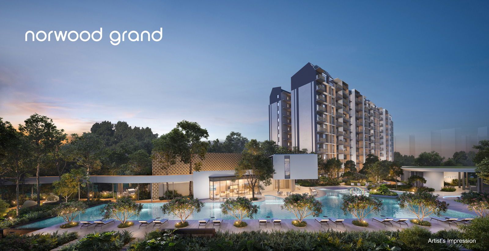 Norwood Grand — artist's impression of the garden estate