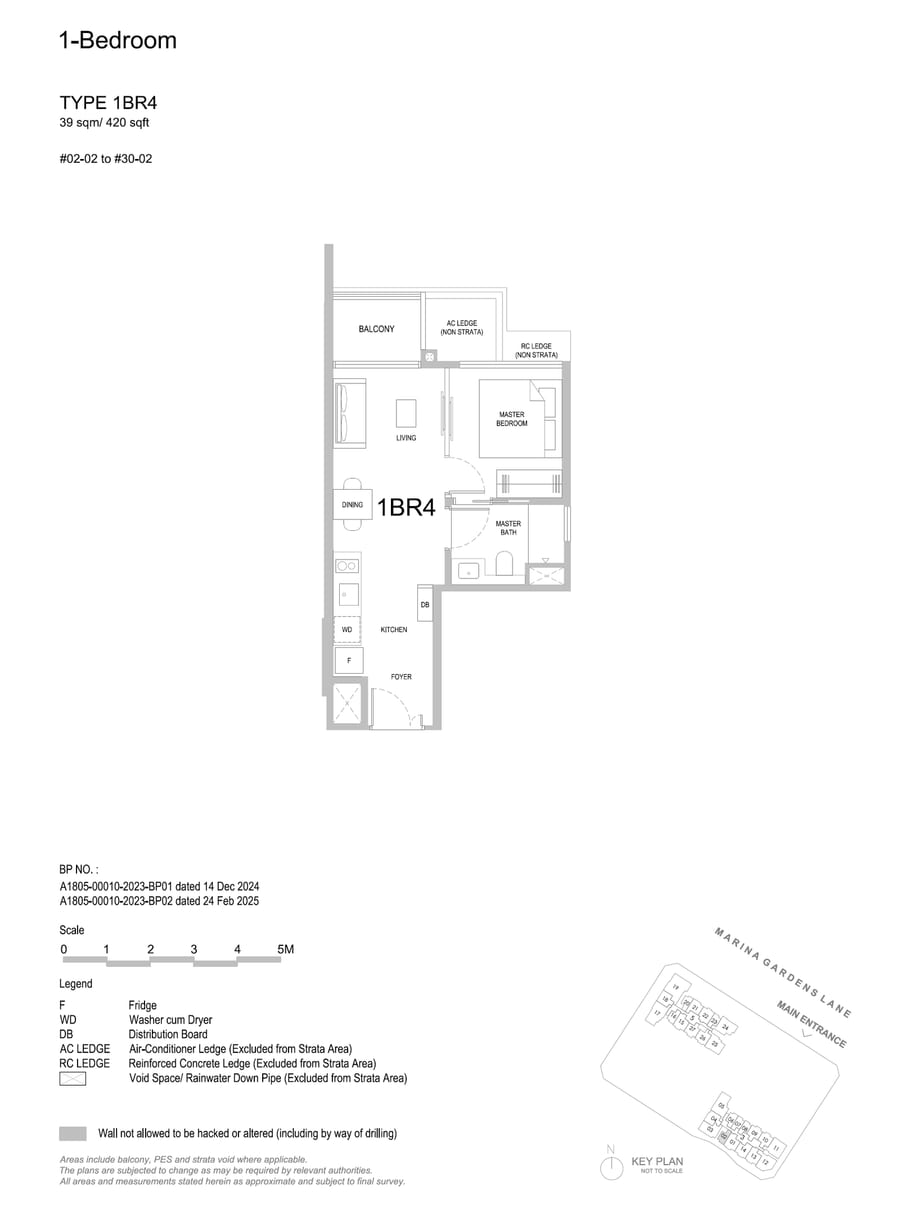 Floor plan 1BR4 — 1 Bedroom