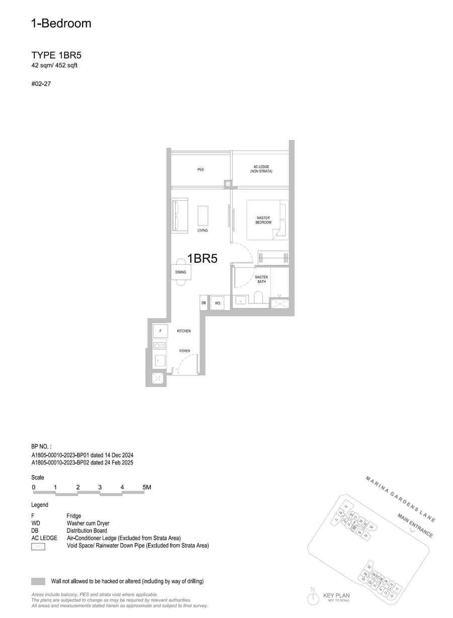 Floor plan 1BR5 — 1 Bedroom
